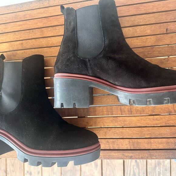 Antonio De faris suede leather Chelsea boots size 9.5 - Picture 3 of 11